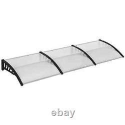 Front Door Canopy Outdoor Porch Patio Awning Rain Shelter for Window 303 x 96cm