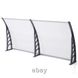 Front Door Canopy Porch Outdoor Shade Patio Roof Awning Rain Shelter Transparent