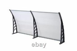 Front Door Canopy Porch Rain Protector Awning Lean-To Roof Shelter 90 X 300cm