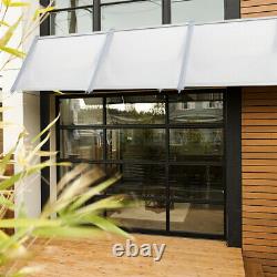 Front Door Canopy Porch Rain Protectors Awning Lean to Roof Shelter Shade Covers