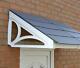 Front Door Canopy UPVC Lean to Porch includes Roof Slate Effect Tiles