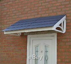 Front Door Canopy UPVC Lean to Porch includes Roof Slate Effect Tiles