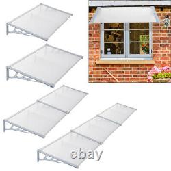 Front Door Rain Shelter Canopy Awning Porch Outdoor Sun Shade Cover Roof Sheet