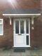 Front Door Roof Shelter Canopy Porch Fibreglass Grey Slate Look Large