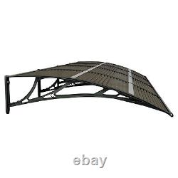 Gecheer Door Canopy Patio Rain Shelter Front Porch Canopy Doorway or Window G8P7