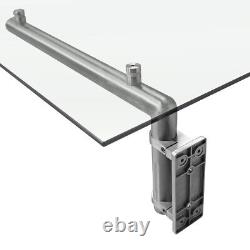 Glass Canopy Stainless Steel Over Door Porch Balcony Shelter Awning 1440mm Wide