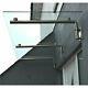 Glass Door Canopy Porch Stainless Steel Balcony Shelter Awning Cover B0471