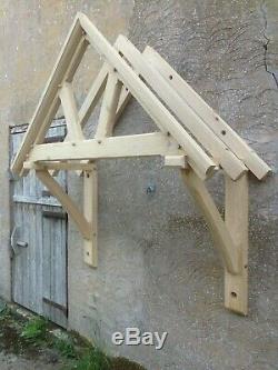 Green Oak door canopy kit, Entrance porch, Oak door porch, self build porch kit