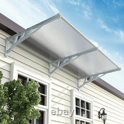 Grey Door Canopy Awning Shelter Front Back Porch Shade Patio Rain Cover Outdoor