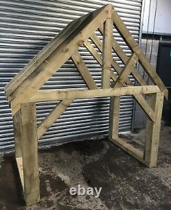 Hand Crafted Door Way Wooden Porch/canopy. Delivery Available