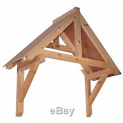 Harcombe Timber Door Canopies Bespoke wooden porch canopy, gallows bracket