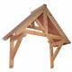 Harcombe Timber Door Canopies- Wooden front door porch canopy gallows bracket