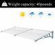 Household Door Awning Cover Bracket Canopy Porch Window Rain Cover 120-200x90cm