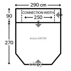 Kampa Dometic Action Air Inflatable Driveaway Awning Low withCarpet & Groundsheet