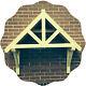 Kingsbridge Timber Door Canopies Bespoke wooden porch canopy, gallows bracket