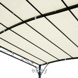 Large 3X3m Gazebo Canopy Pergola Awning Sun Shade Door Porch Metal Frame Cover