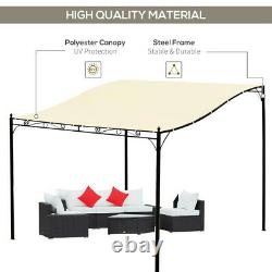 Metal Garden Wall Gazebo Marquee BBQ Door Canopy Awning Porch Patio Tent Shelter