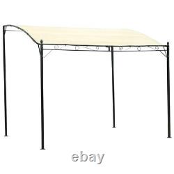 Metal Garden Wall Gazebo Marquee Patio Door Porch Canopy Pavilion Awning Shelter