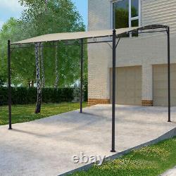 Metal Wall Gazebo Awning Outdoor Garden Marquee Shelter Door Canopy Porch Tent