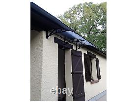 NEW Door Canopy Awning Window Rain Shelter Cover for Front Door Porch Black