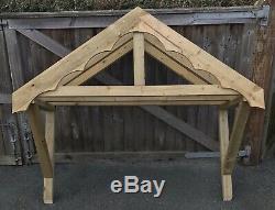 New 1800mm Wooden Canopy Porch With Shaped Fascias