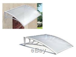 New White Outdoor Canopy Awning Shelter Front Back Porch Patio Rain Uv Protected