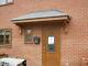 OAK Colour Amazon GRP Fibreglass Door Canopy 2700mm wide Free Brackets Porch