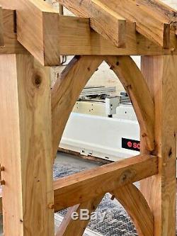 Oak Gothic Style Chunky Porch / Canopy Solid Oak Porch Doorway Entrance Oak