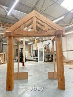 Oak Porch 1500mm Wide x 600mm depth x 1425mm Post Height Pre Oiled