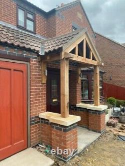 Oak Porch 1500mm Wide x 850mm depth x 1425mm Post Height Pre Oiled