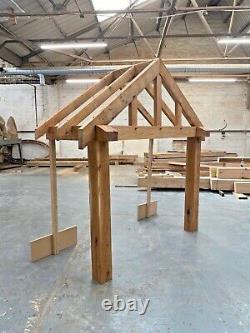 Oak Porch 1850mm Wide x 850mm depth x 1425mm Post Height Pre Oiled