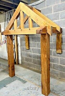 Oak Porch 2000mm W x 850mm depth x 1425mm Post Height With Mounting Brackets
