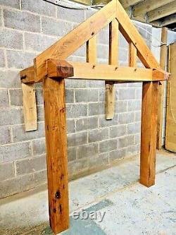 Oak Porch 2000mm W x 850mm depth x 1425mm Post Height With Mounting Brackets