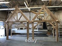 Oak Porch'THE DURSLEY' oak porch Solid Oak Porches 1800mm W x 900mm D