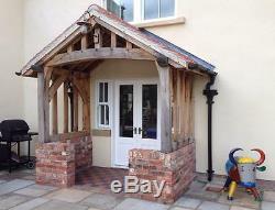 Oak frame porch, self assembly kit, timber frame canopy, front door