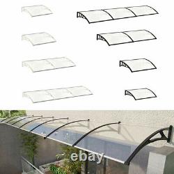 Outdoor Cover Clear ABS Canopy Awning Door Window Patio Porch Shelter Rain Shade