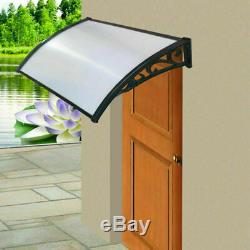 Outdoor Door Canopy Roof Cover Rain Awning Shelter Window Patio Front Back Porch