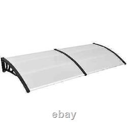 Outdoor Patio Door Awning Canopy Porch Window Front Back Rain Cover Silver NEW