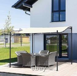 Outsunny 3x3m Canopy Metal Wall Gazebo Awning Garden Marquee Shelter Door Porch