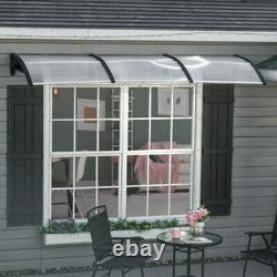 Outsunny Door Canopy Outdoor Awning Rain Shelter for Window Porch Clear 300x96cm