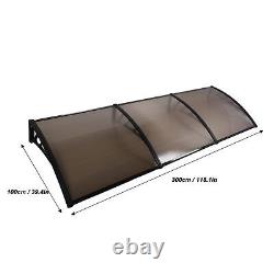 Outsunny Outdoor Window Door Canopy Fixed Awning Porch UV Water Cover 2 Color