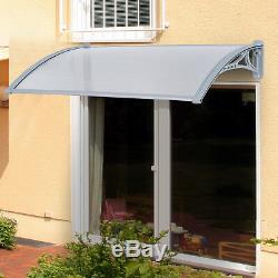 Outsunny Patio Door Awning Canopy Porch Window Front Back Rain Cover 140 x 70cm
