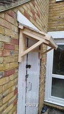 PORCH DOOR CANOPY Natural Wood Hand Made 1200mm×420mm
