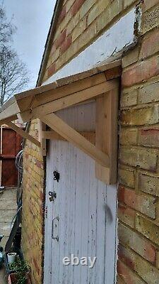 PORCH DOOR CANOPY Natural Wood Hand Made 1200mm×420mm