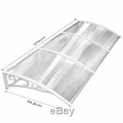 PVC Over Door Canopy Porch Front Rain Cover Awning Shelter Outdoor Patio