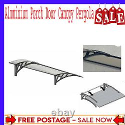 Palram Twinwall Tuscany Patio Cover Grey Aluminium Porch Door Canopy Pergola UK