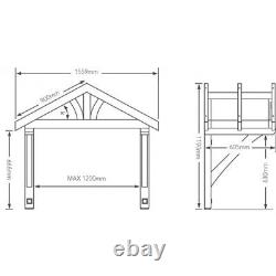Pine Porch LIBERTY Solid Pine Porch Canopy unfinished- Fast Turn around