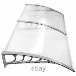 Porch Front Door Canopy Arc Awning Rain Shelter Window Sunshade Cover Outdoor UK