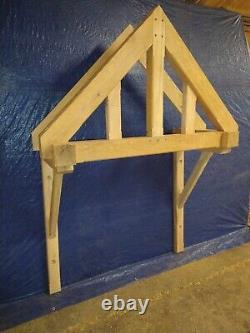 Porch canopy small roof front door house oak porch gallows
