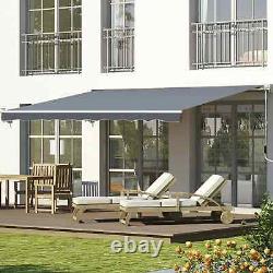 Retractable Awning Canopy Patio Shade Garden Sun Door Cover Shelter Porch Roof